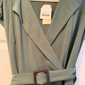 Linen Jumpsuit with Belt